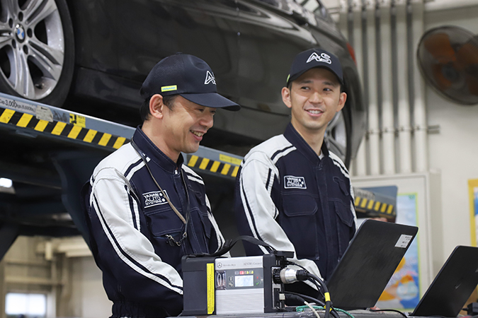 診断機でフォルトメモリーを確認